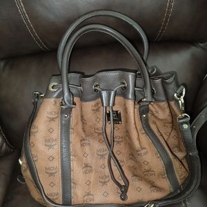 Authentic MCM  Drawstrings Two Way Bag